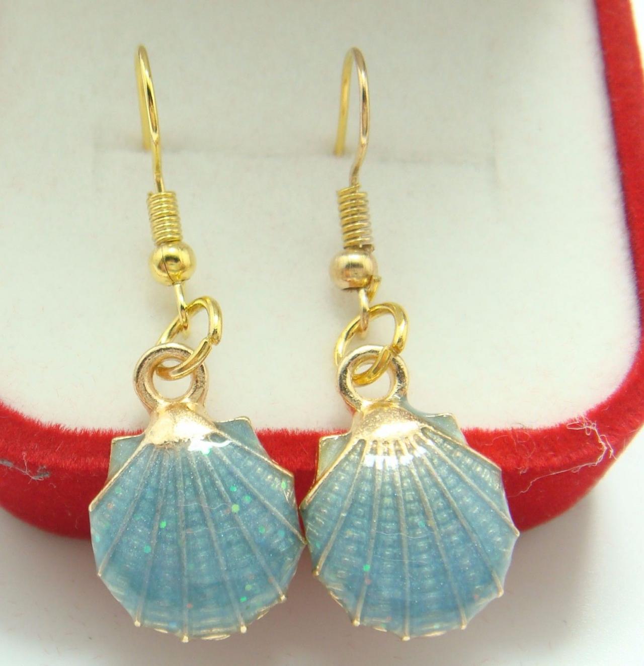Gold Plated Shell Earring